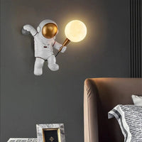 Applique murale Nordique LED Astronaute Lune pour Chambre Enfant Cuisine Salle à Manger Bureau Balcon Alée | Marco Lucetti