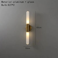 Applique murale nordique LED minimaliste en métal et verre - Élégance scandinave | Marco Lucetti Verre blanc / Lumière blanche