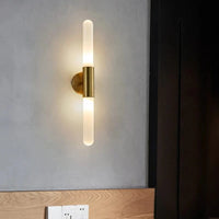 Applique murale nordique LED minimaliste en métal et verre - Style scandinave | Marco Lucetti