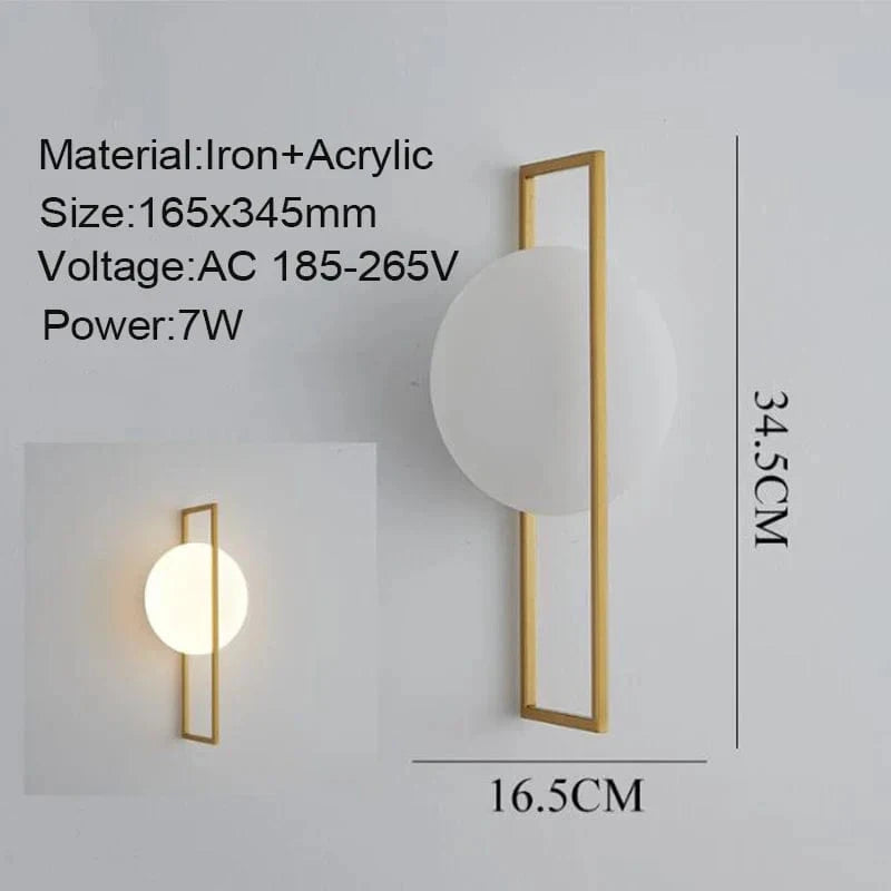 Applique Murale Nordique Luxe LED | Marco Lucetti D Or