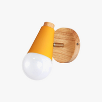 Applique murale nordique Macaron en fer et bois - Édition Premium