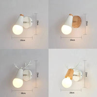 Applique murale nordique Macaron en fer et bois - Édition Premium | Marco Lucetti