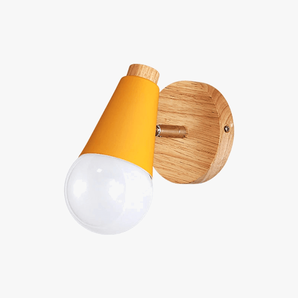 Applique murale nordique Macaron en fer et bois - Édition Premium | Marco Lucetti