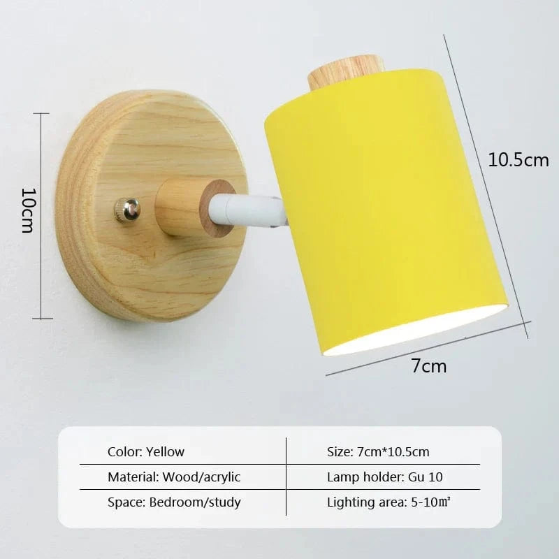 Applique murale nordique Macaron Gu10 Lustre pour chambre moderne | Marco Lucetti Jaune / Blanc chaud / Pas de commutateur