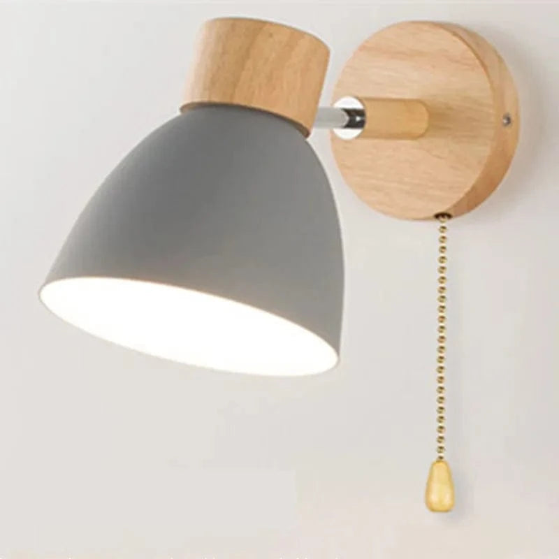 Applique Murale Nordique Macaron Modère Personnalité - Style Scandinave | Marco Lucetti Chaîne de traction grise / Blanc chaud (2700-3500K)