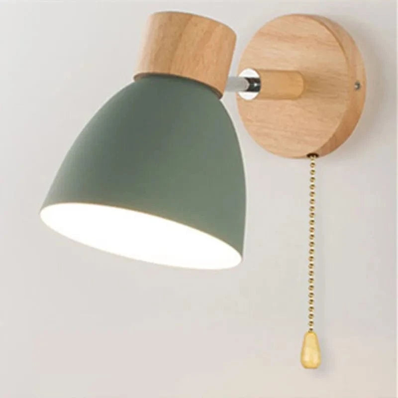 Applique Murale Nordique Macaron Modère Personnalité - Style Scandinave | Marco Lucetti Chaîne de traction verte / Blanc chaud (2700-3500K)