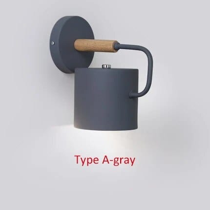 Applique murale nordique Macaron - Style Scandi Chic | Marco Lucetti Bois Gris / 1 PCS