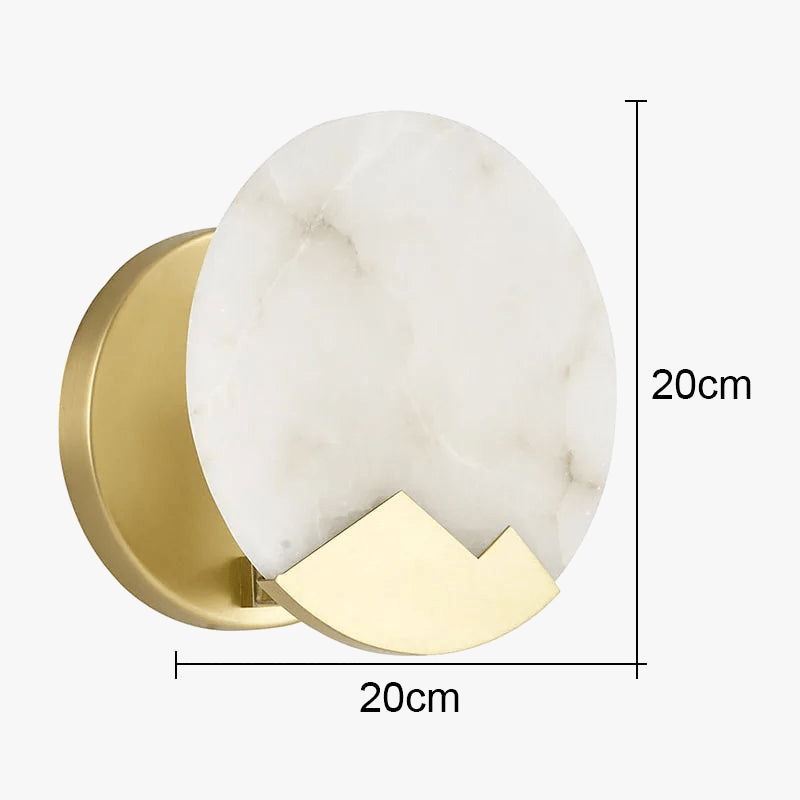 Applique murale nordique minimaliste en marbre - Design scandinave | Marco Lucetti