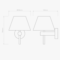 Applique murale nordique minimaliste en tissu et fer pour les hôtels de charme