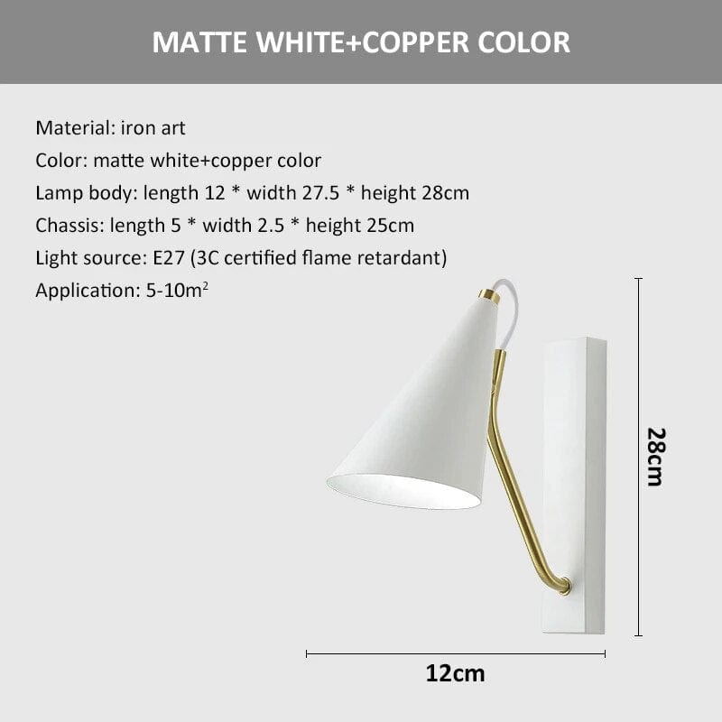 Applique murale nordique minimaliste | Marco Lucetti Blanc