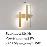 Applique murale nordique minimaliste "Nordic Strip" pour intérieur
 | Marco Lucetti Droit Glod C L46cm / Blanc chaud (2700-3500K)