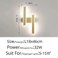 Applique murale nordique minimaliste - Style Scandinave | Marco Lucetti Glod C L46cm / Blanc chaud