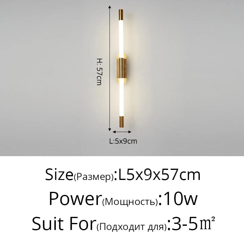 Applique Murale Nordique Moderne à Double Tête LED - Design Minimaliste | Marco Lucetti