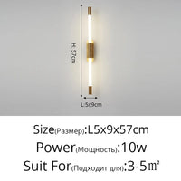 Applique Murale Nordique Moderne à Double Tête LED - Design Minimaliste | Marco Lucetti