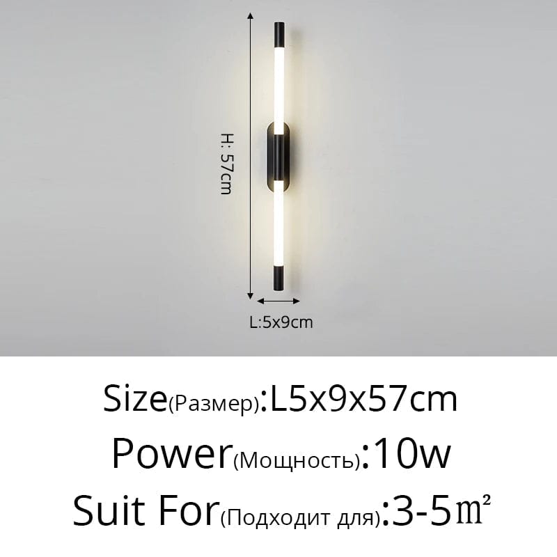 Applique Murale Nordique Moderne à Double Tête LED - Design Minimaliste | Marco Lucetti