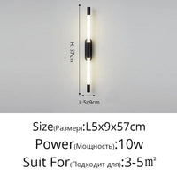 Applique Murale Nordique Moderne à Double Tête LED - Design Minimaliste | Marco Lucetti