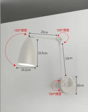 Applique Murale Nordique Moderne à LED en Fer pour Salon Chambre Étude - Décoration Industrielle de Maison | Marco Lucetti Blanc