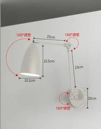 Applique Murale Nordique Moderne à LED en Fer pour Salon Chambre Étude - Décoration Industrielle de Maison | Marco Lucetti Blanc