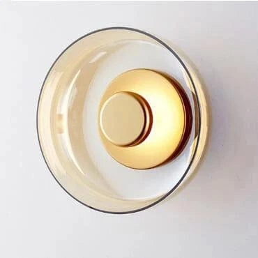Applique murale nordique moderne en verre LED pour un éclairage élégant dans votre intérieur | Marco Lucetti Ambre / Blanc chaud (2700-3500K)