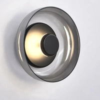 Applique murale nordique moderne en verre LED pour un éclairage élégant dans votre intérieur | Marco Lucetti Gris fumé / Blanc chaud (2700-3500K)