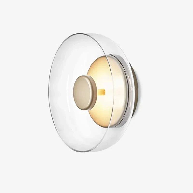 Applique murale nordique moderne en verre LED pour un éclairage élégant dans votre intérieur | Marco Lucetti Transparent / Blanc chaud (2700-3500K)