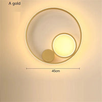 Applique Murale Nordique Moderne LED en Fer Aluminium Acrylique | Marco Lucetti A or