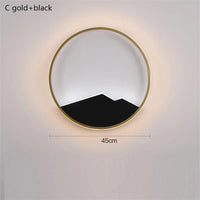 Applique Murale Nordique Moderne LED en Fer Aluminium Acrylique | Marco Lucetti C noir