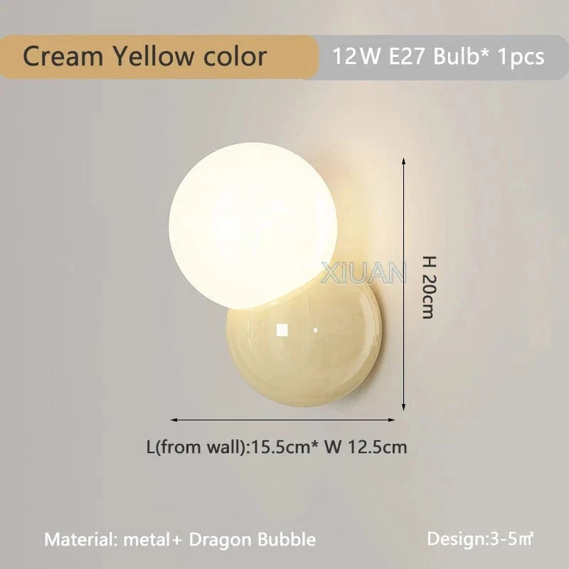 Applique murale nordique Nordic Glow pour éclairage design | Marco Lucetti Jaune crème / 3 Température de couleur