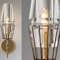 Applique murale nordique postmoderne en verre pour une décoration intérieure de luxe | Marco Lucetti