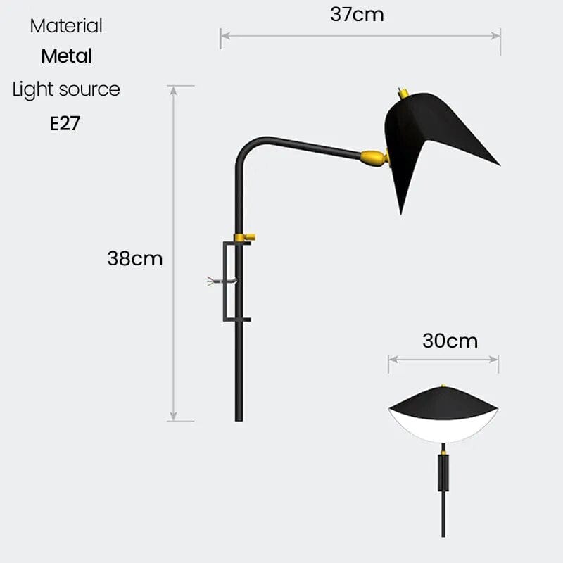Applique murale nordique pour chambre à coucher - Bras longs | Marco Lucetti Blanc chaud