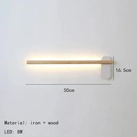 Applique Murale Nordique Réglable en Bois et Métal - Livraison Directe | Marco Lucetti 50 cm / Intensité variable