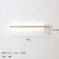 Applique Murale Nordique Réglable en Bois et Métal - Livraison Directe | Marco Lucetti 60 cm / Lumière chaude