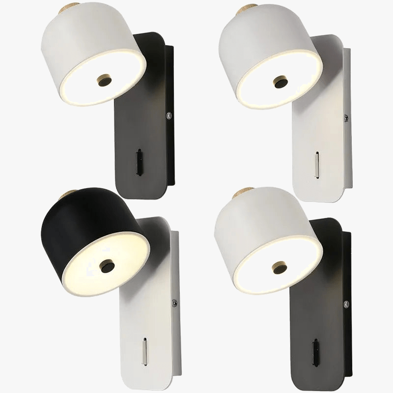 Applique Murale Nordique Rotative avec Interrupteur LED Pivotante - Collection Nordica | Marco Lucetti