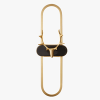 Applique murale nordique "Stag Glow" en cuivre avec gradation décorative | Marco Lucetti 40 cm / 3 températures de couleur