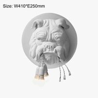 Applique Murale Nordique Vintage en Résine Animaux Bouledogue et Gorille Créatif | Marco Lucetti