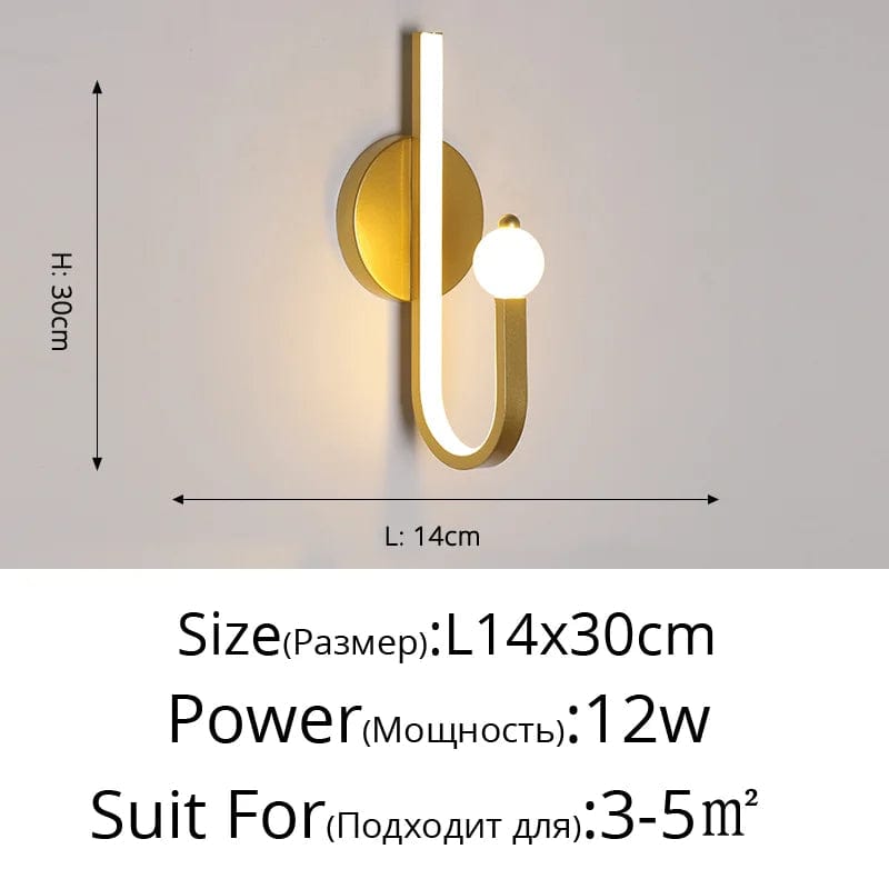 Applique Murale Nordlux Dorée LED - Style Nordique Premium | Marco Lucetti