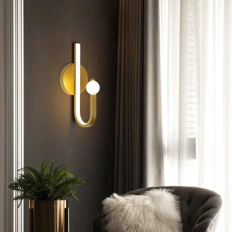 Applique Murale Nordlux Dorée LED - Style Nordique Premium | Marco Lucetti