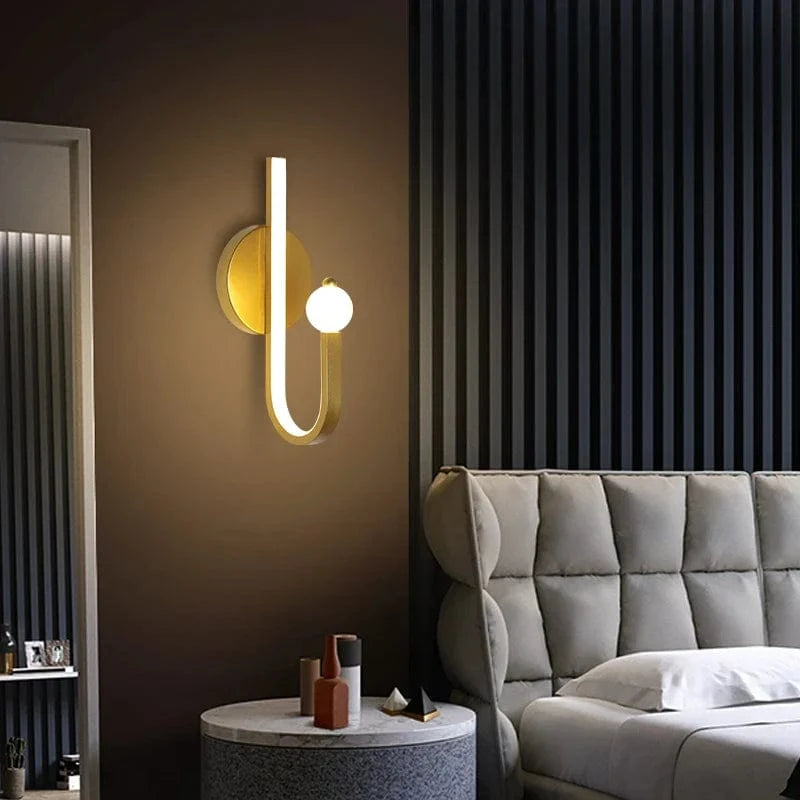 Applique Murale Nordlux Dorée LED - Style Nordique Premium | Marco Lucetti