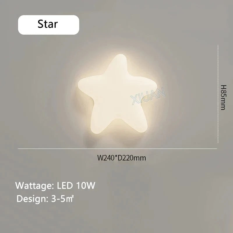 Applique murale "Nuage doux" pour chambre d'enfant | Marco Lucetti Étoile