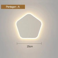 Applique murale Pentagone Design | Marco Lucetti Pentagone A 16W / Blanc chaud (2700-3500K)
