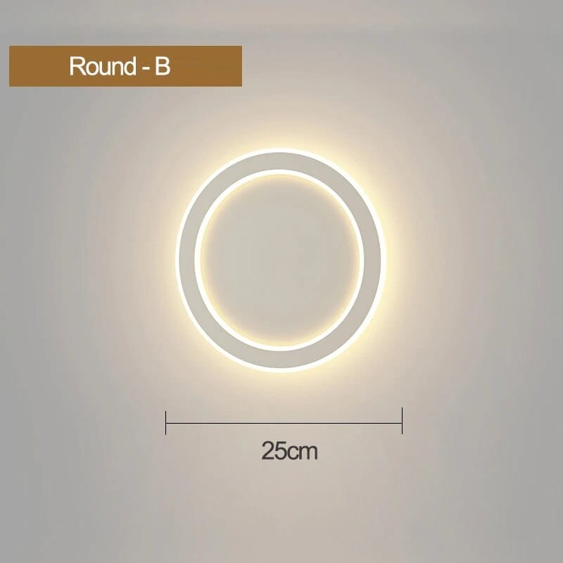 Applique murale Pentagone Design | Marco Lucetti Ronde B 28W / Blanc chaud (2700-3500K)