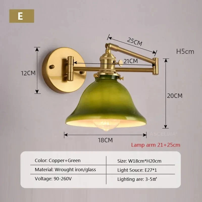 Applique murale pivotante en verre contemporain | Marco Lucetti E / Sans ampoule