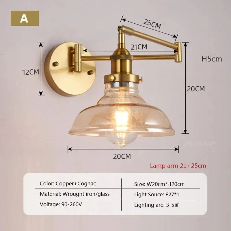 Applique murale pivotante en verre contemporain | Marco Lucetti UN / Sans ampoule