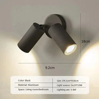 Applique murale pliante moderne de haute qualité avec interrupteur | Marco Lucetti AB2 / Blanc chaud