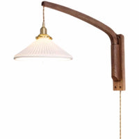 Applique murale pliante Vintage japonaise en céramique de noyer - Collection Élégance Nippone | Marco Lucetti