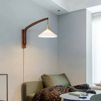 Applique murale pliante Vintage japonaise en céramique de noyer - Collection Élégance Nippone | Marco Lucetti