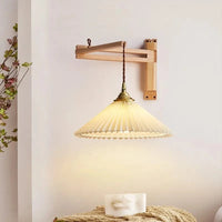 Applique murale pliante Vintage japonaise en céramique de noyer - Collection Élégance Nippone | Marco Lucetti