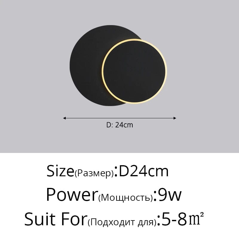 Applique murale post-éclipse solaire nordique moderne minimaliste | Marco Lucetti