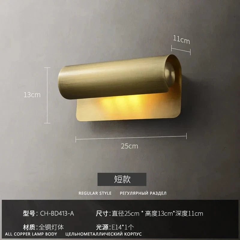 Applique murale post-moderne design minimaliste et créatif | Marco Lucetti W26E9.5H12CM