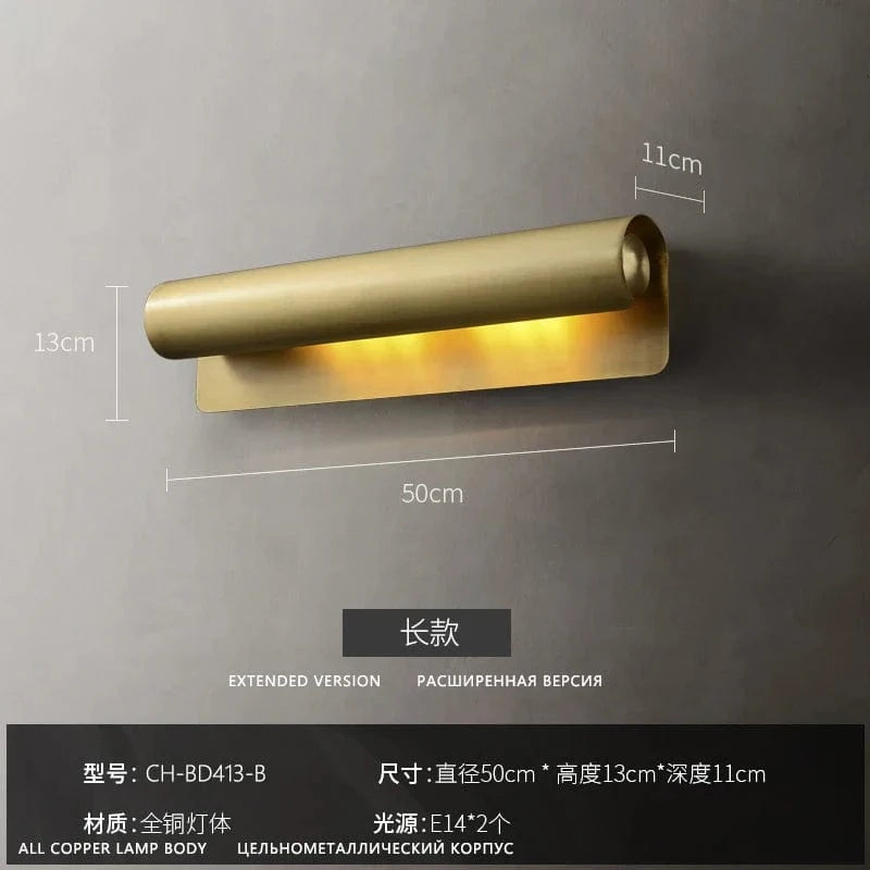 Applique murale post-moderne design minimaliste et créatif | Marco Lucetti W50E9.5H12CM